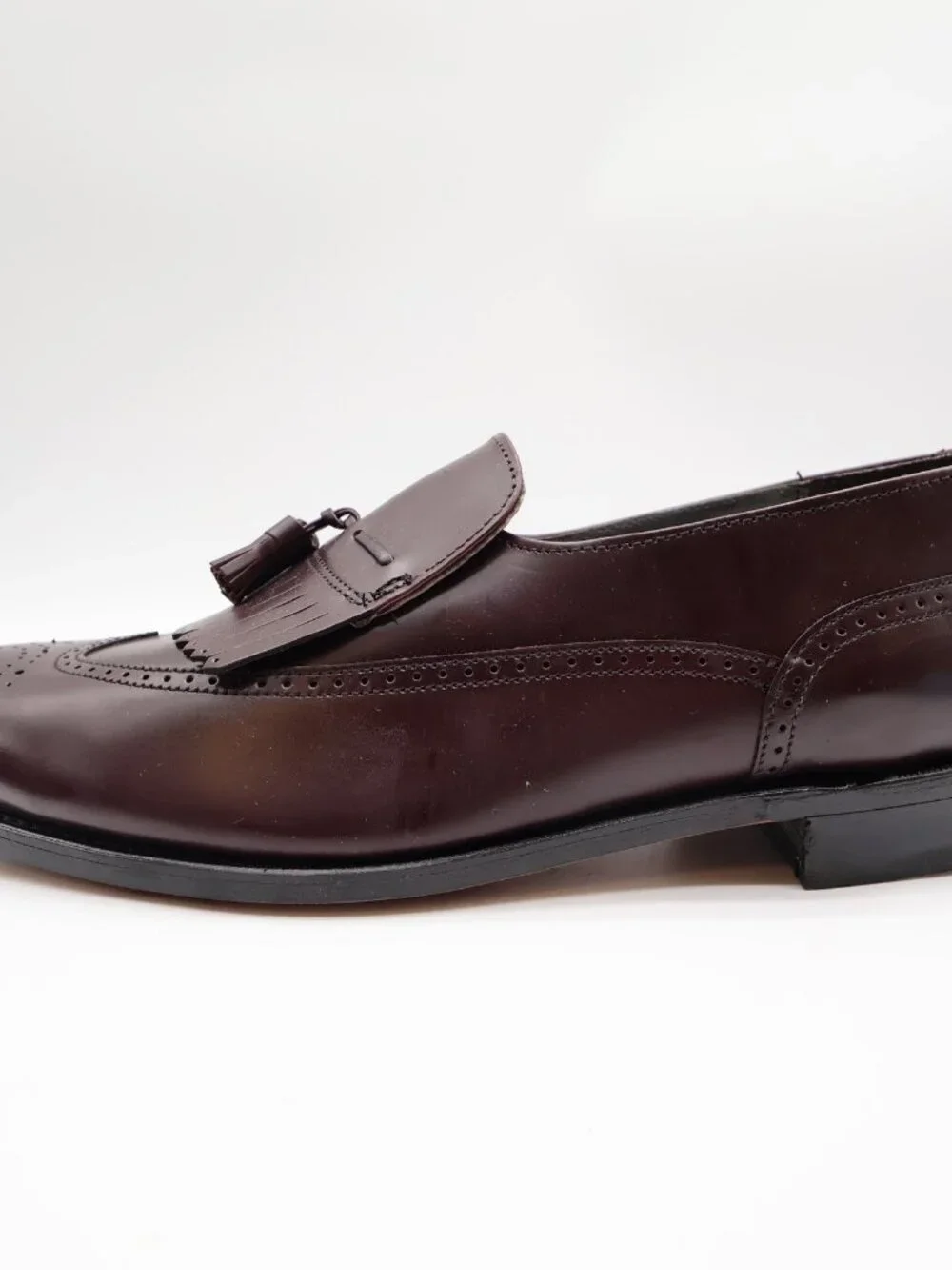 Dexter Brent Tassel Loafers Mens 12 2W Burgundy Leather Comfort Classic